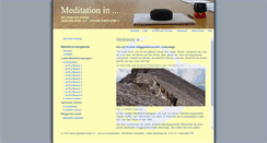 Desktop Screenshot of meditation-in.de